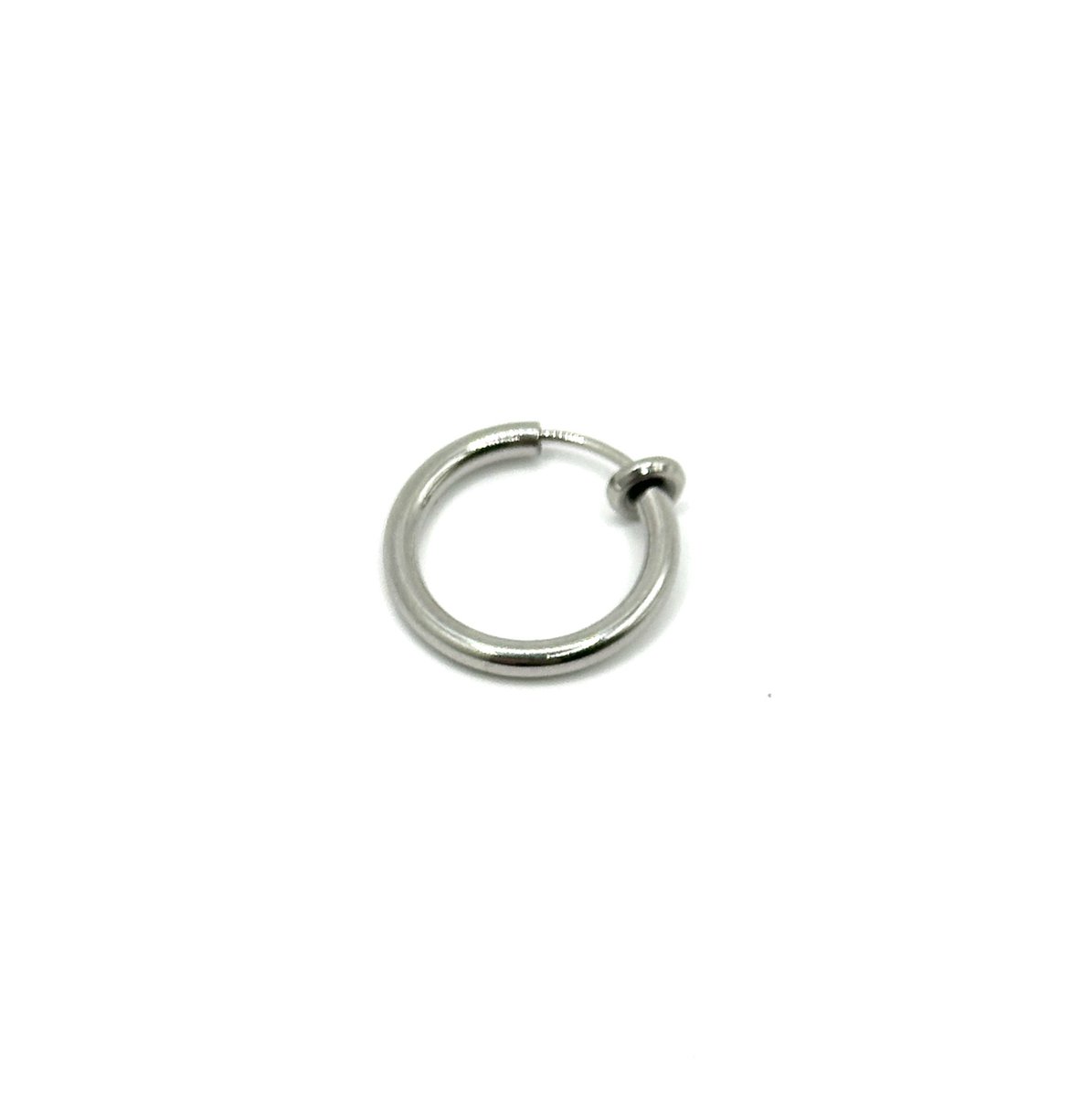 Hypify® | Fake Piercing | Type 1 | Ring | kleur zilver | Nep | RVS